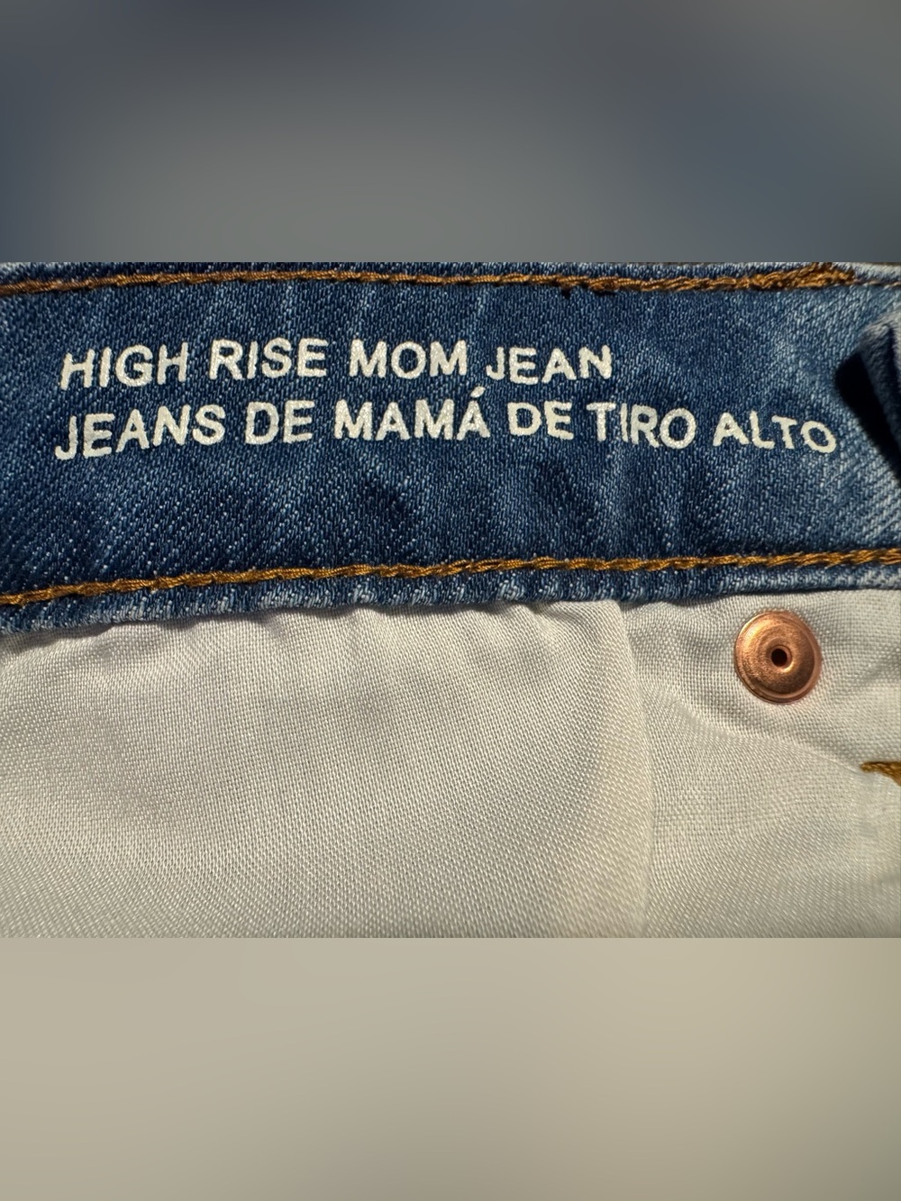 Wild Fable Distressed High Rise Mom Jean - Picture 5 of 6
